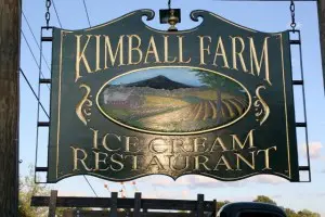 The Kimball Farm sign